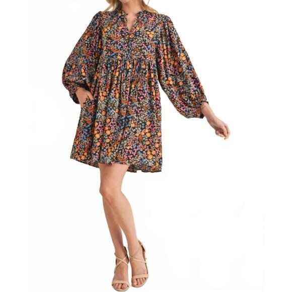 JODIFL Dresses & Skirts - NEW JODIFL luna knee length dress in black floral